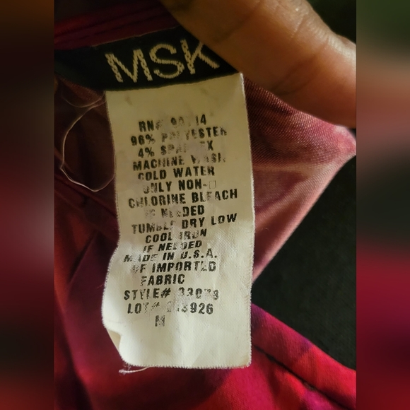 MSK Knee Length Bell Sleeve Floral Dress - Picture 8 of 8